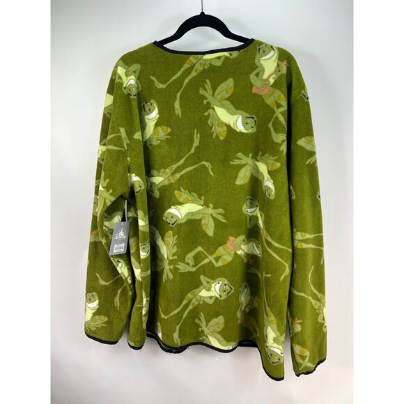 Disney Princess & The Frog Fleece Cardigan Jacket With Pocket sz XL NWT - Picture 4 of 4